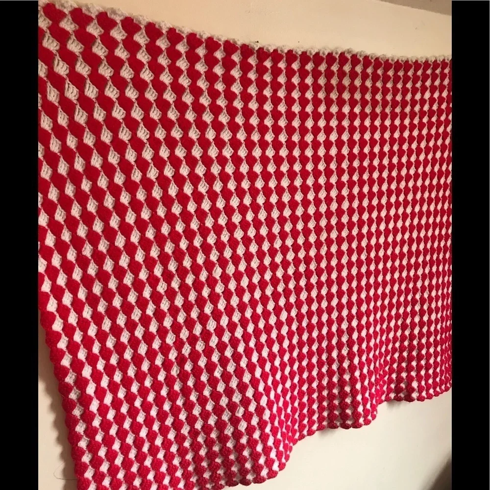 Rare Vintage 1960’s Hand Sewn Reversible Blanket